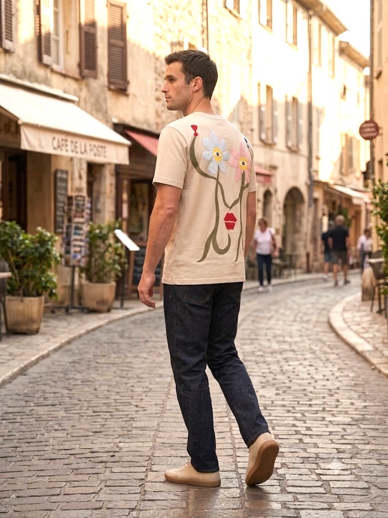 T-shirt collection "Flowers having drinks"