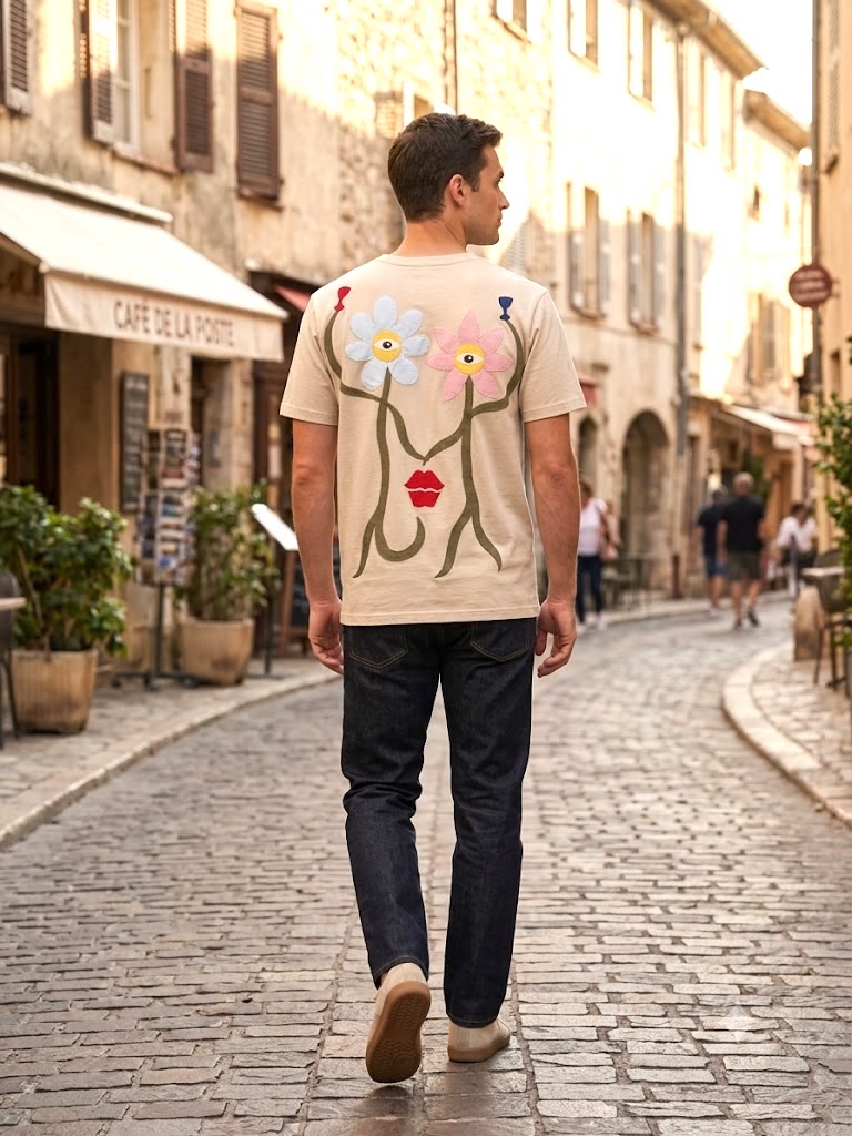 T-shirt collection "Flowers having drinks"