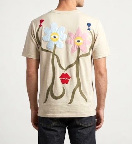 T-shirt collection "Flowers having drinks"