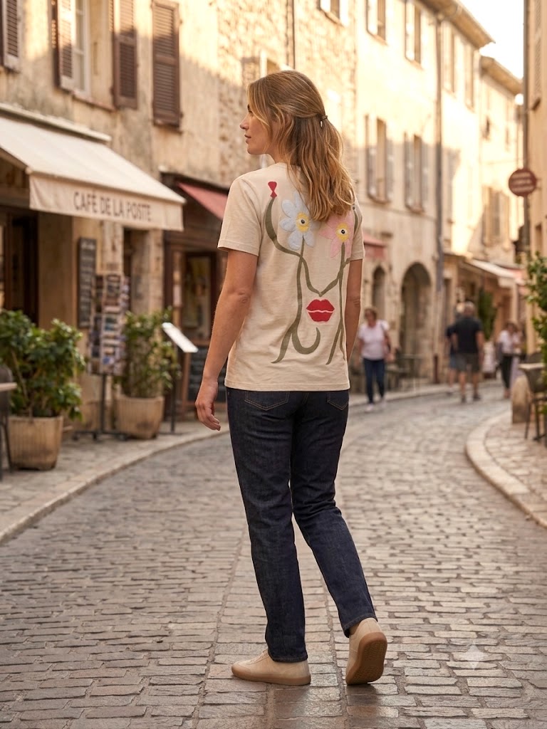 T-shirt collection "Flowers having drinks"