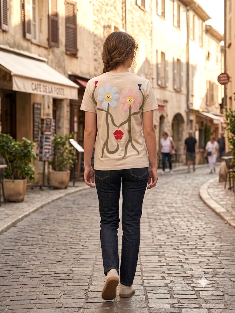 T-shirt collection "Flowers having drinks"
